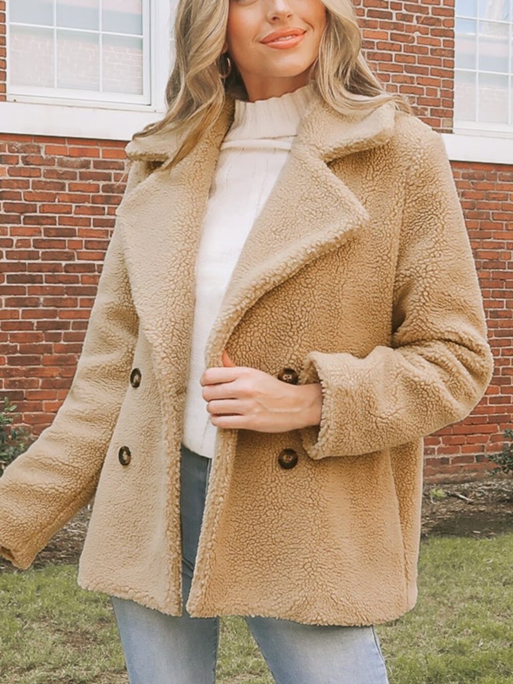 Cupshe Teddy Coat Size XL NWT